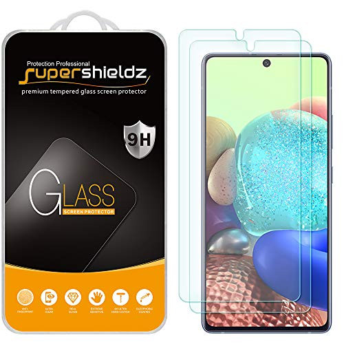 (2 Pack) Supershieldz for Samsung (Galaxy A71 5G) Tempered Glass Screen Protector, Anti Scratch, Bubble Free