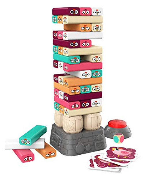 TOP BRIGHT Wooden Stacking Board Game, Colored Building Blocks Tower Game for Kids Ages 4-8 TOP BRIGHT Wooden Stacking Board Game, Colored Building Blocks Tower Game for Kids Ages 4-8