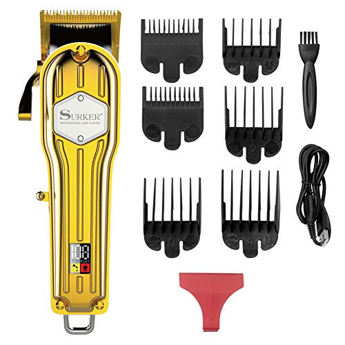 Surker Hair Clippers for Men Trimmer for Men Hair Trimmer Beard Trimmer Barber Hair Cut Grooming Kit Machine Professional Rechargeable Cordless Quiet Surker Hair Clippers for Men Trimmer for Men Hair Trimmer Beard Trimmer Barber Hair Cut Grooming Kit Machine Professional Rechargeable Cordless Quiet