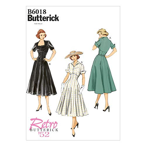 BUTTERICK PATTERNS B6018A50 Misses' Dress Sewing Template, Size A5 (6-8-10-12-14)