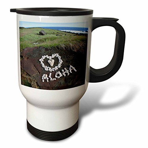 3dRose Aloha Travel Mug, 14 oz, Multicolor 3dRose Aloha Travel Mug, 14 oz, Multicolor