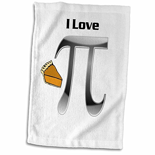 3D Rose Image of I Love Pumpkin Pie with Math Symbol Hand Towel, 15" x 22", Multicolor 3D Rose Image of I Love Pumpkin Pie with Math Symbol Hand Towel, 15" x 22", Multicolor