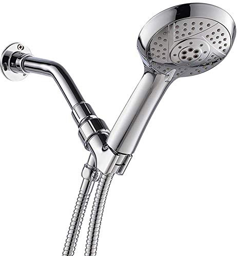 Handheld Shower Head, 4.24 Inches Panel Multi Function 5 Setting High Pressure Bathroom Shower Heads With 59 Inches Hose