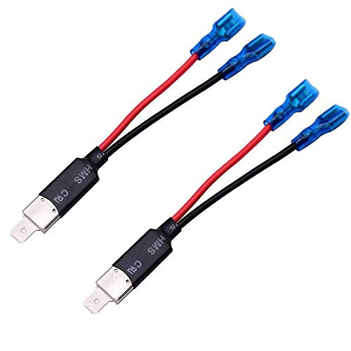 BlyilyB H1 Male Plug Single Diode Converter Connecting Wiring Harness for LED Headlights Bulb Conversion (Pack of 2)