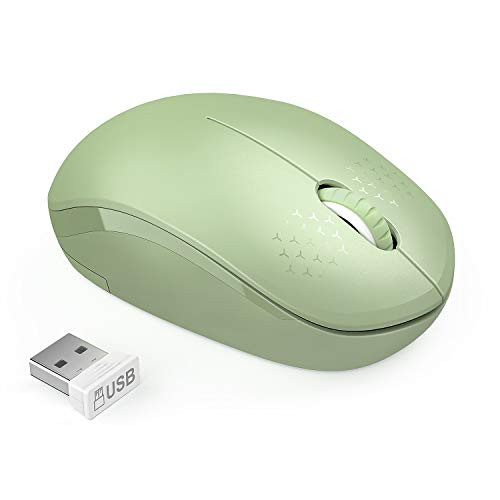 seenda Wireless Mouse, 2.4G Noiseless Mouse with USB Receiver Portable Computer Mice for PC, Tablet, Laptop with Windows System (Olive Green) seenda Wireless Mouse, 2.4G Noiseless Mouse with USB Receiver Portable Computer Mice for PC, Tablet, Laptop with Windows System (Olive Green)