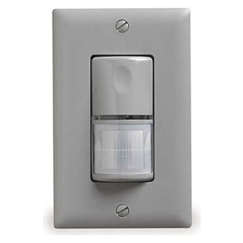 WattStopper WS-250-G Motion Sensor, Passive Infrared Wall Switch Sensor, 120/277V - Gray