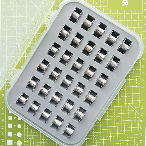 YICBOR Metal Bobbins for Bernina 130,140,440,809,830,930,1030,1031,1120,1130,1530 Sewing Machine (30pcs/Box)