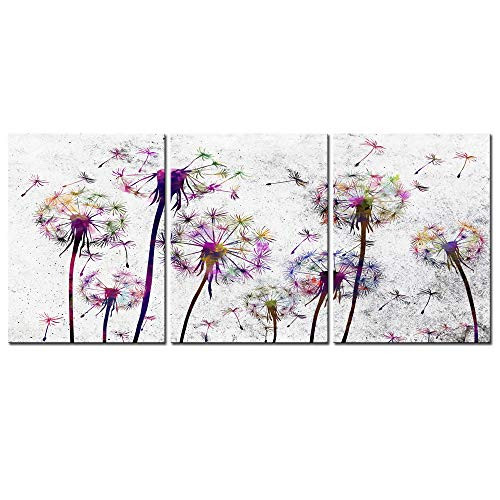 sechars 3 Piece Bathroom Wall Art Colorful Dandelion Flower Picture Canvas Prints with Wood Frame Modern Home Bedroom Wall Decor Floral Artwork Framed Ready to Hang (12x16inchesx3pcs) sechars 3 Piece Bathroom Wall Art Colorful Dandelion Flower Picture Canvas Prints with Wood Frame Modern Home Bedroom Wall Decor Floral Artwork Framed Ready to Hang (12x16inchesx3pcs)