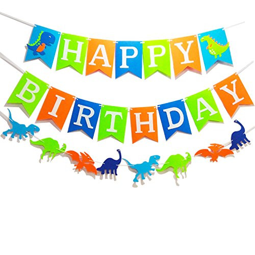 Dinosaur Happy Birthday Banner( Assembled) with White Letters,Dino Birthday Colorful Felt Banner, Dino Jungle Jurassic Garland photo props For Kids Birthday Dinosaur Party Supplies Decorations Dinosaur Happy Birthday Banner( Assembled) with White Letters,Dino Birthday Colorful Felt Banner, Dino Jungle Jurassic Garland photo props For Kids Birthday Dinosaur Party Supplies Decorations