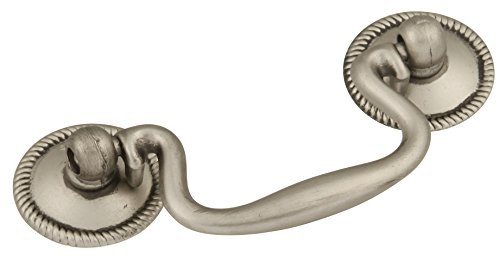 Hickory Hardware P8048-ST 2-1/2-Inch Manor House Bail Cabinet Pull, 2.5-Inch, Silver Stone