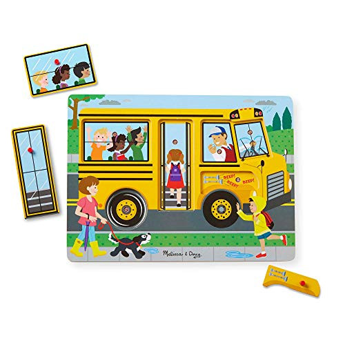 Melissa & Doug 6pc Sound Puzzle - Wheels On The Bus