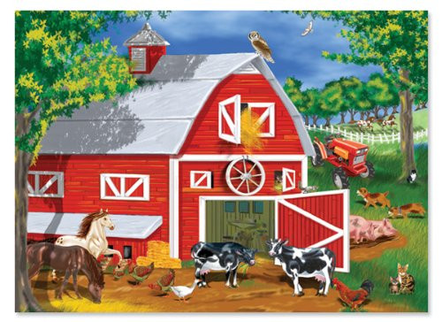Melissa & Doug Barnyard Jigsaw Puzzle, 30-Piece