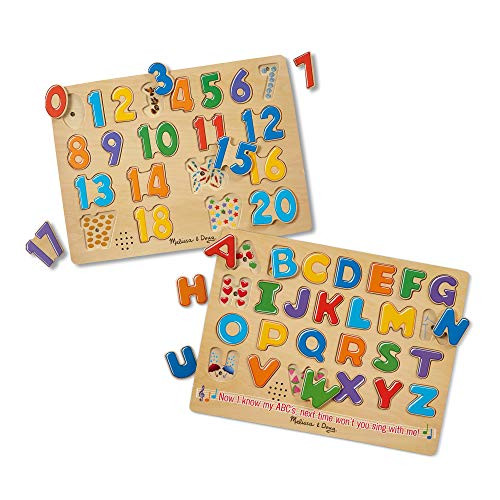 Melissa & Doug Number & Alphabet Sound Puzzle Bundle Melissa & Doug Number & Alphabet Sound Puzzle Bundle