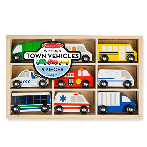 Melissa & Doug Wooden Town Vehicles Set Melissa & Doug Wooden Town Vehicles Set