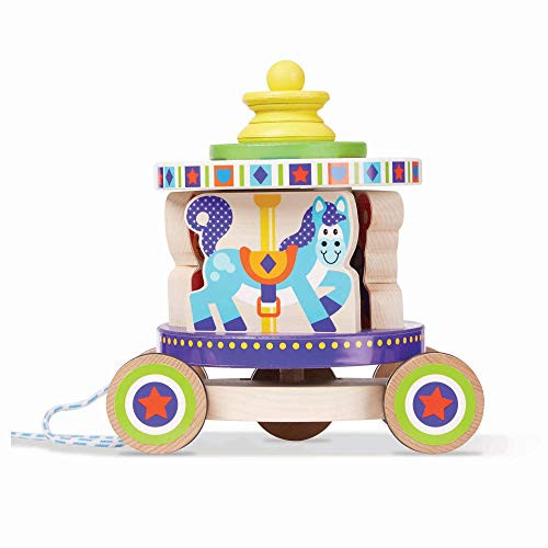 Melissa & Doug FIRST PLAY Carousel Pull Toy