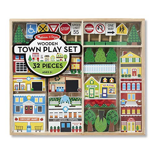 Melissa & Doug Wooden Town Play Set Melissa & Doug Wooden Town Play Set