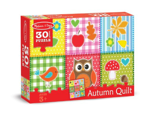 Melissa & Doug Autumn Quilt Fall Favorites Jigsaw Puzzle (30 pcs)