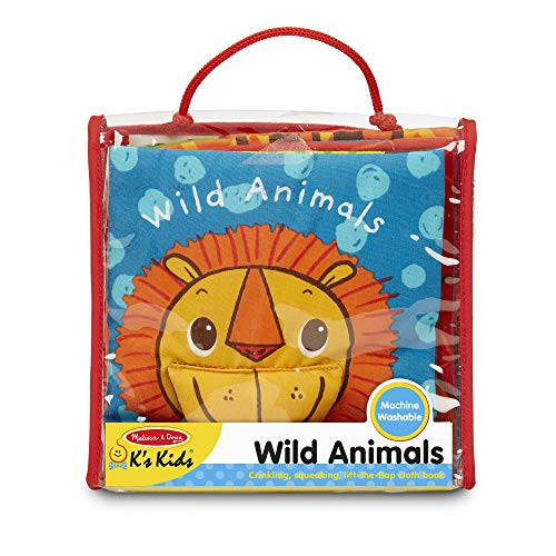 Melissa & Doug Soft Activity Baby Book - Wild Animals
