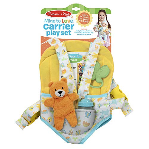 Melissa & Doug Mine To Love Carrier Play Set For Baby Dolls (Toy Bear, Bottle, Rattle, Activity Card) Melissa & Doug Mine To Love Carrier Play Set For Baby Dolls (Toy Bear, Bottle, Rattle, Activity Card)