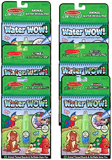 Melissa & Doug On The Go Water Wow! Activity Book, 6-Pack - Animals Bundle Toy