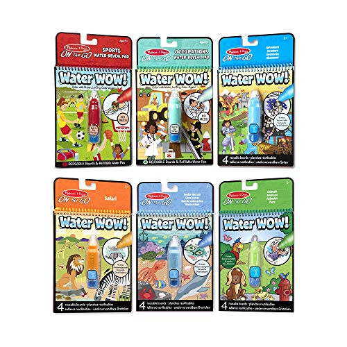 Melissa & Doug On The Go Water Wow! 6-Pack (Sports, Occupations, Safari and more) Melissa & Doug On The Go Water Wow! 6-Pack (Sports, Occupations, Safari and more)
