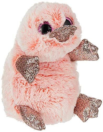 Ty 1607-36217 Wilma Pink Platypus-Beanie BOOS, Multicolored, 15 cm