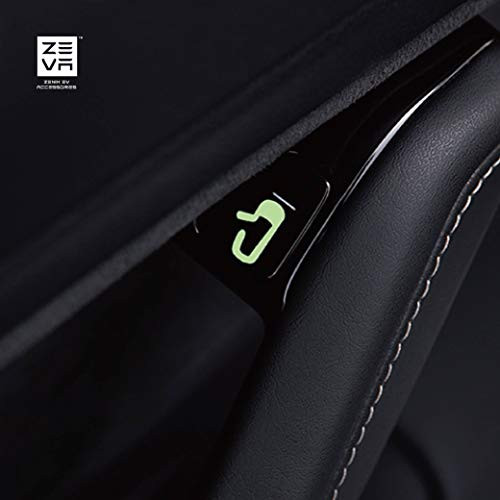 ZENIX Tesla PVC Model 3 & Model Y Door Exit Decal Set 'Door Open' Button Stickers Decal 8 Pieces (Fluorescent) Tesla Accessories