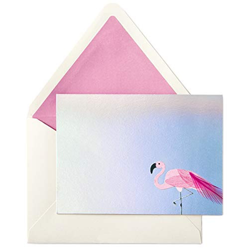 Hallmark Signature Blank Cards, Flamingo (8 Cards with Envelopes)