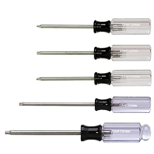 Craftsman 5 Piece Mini Torx Screwdriver Set, 9-41404