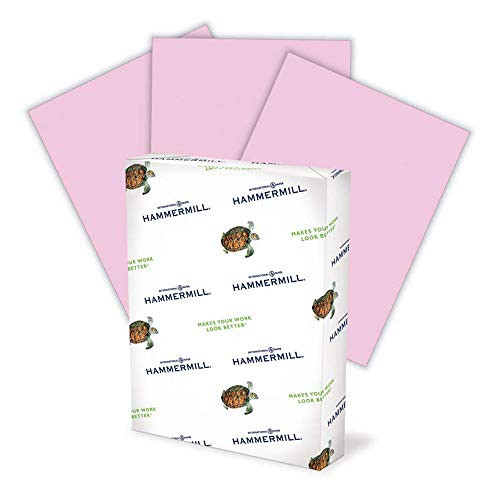 Hammermill Lilac Colored 20lb Copy Paper, 8.5x11, 1 Ream, 500 Total Sheets, Made in USA, Sustainably Sourced From American Family Tree Farms, Acid Free, Pastel Printer Paper, 102269R (102269C)