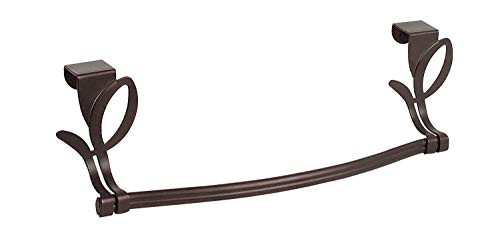 Spectrum Diversified Leaf Towel Bar, Over the Cabinet Door, Bronze