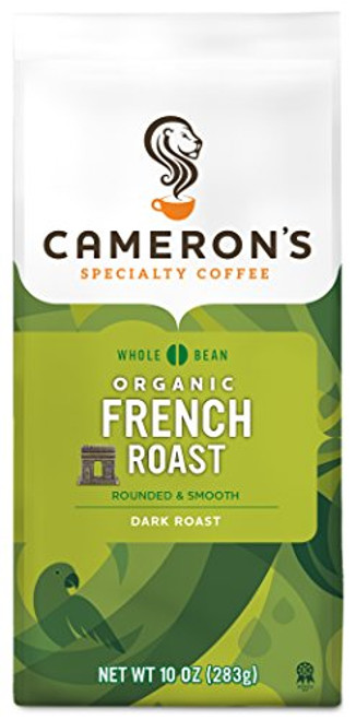 Cameron's Coffee Roasted Whole Bean Coffee, Organic French Roast, 10 Ounce Cameron's Coffee Roasted Whole Bean Coffee, Organic French Roast, 10 Ounce