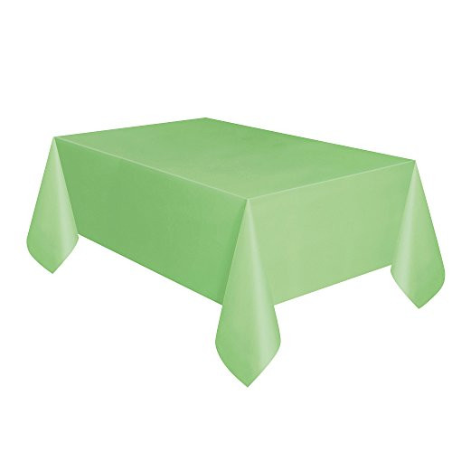 Apple Green Plastic Tablecloth, 108" x 54"