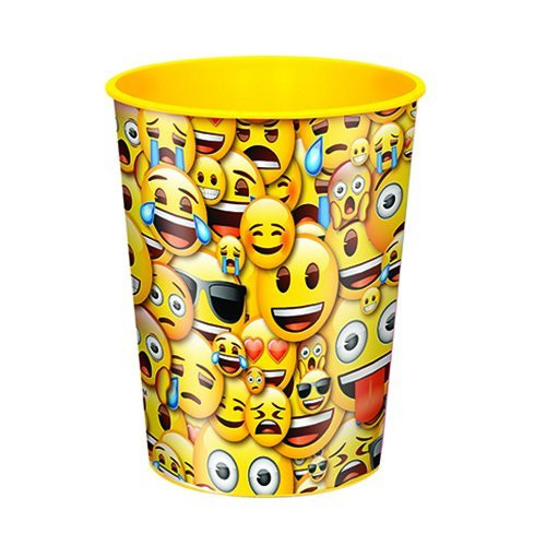 16oz Smile Emoji Plastic Cup