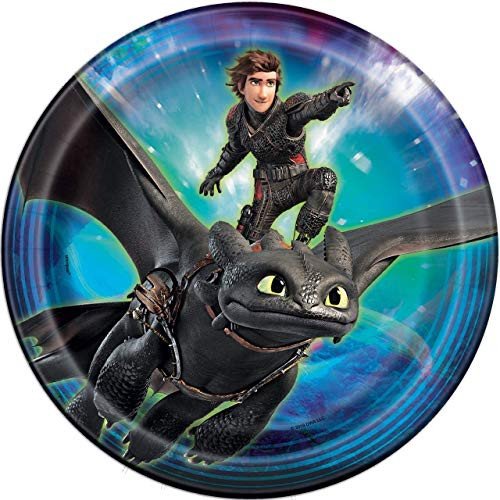 Unique 79175 How to Train Your Dragon Party Plates, 9", 8 Ct.