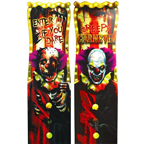 Creepy Carnival Lenticular Sign | Halloween Decor