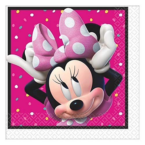 amscan Luncheon Napkin | Disney Minnie Mouse Happy Helpers Collection | Party Accessory,Multi-colored,16 Pieces amscan Luncheon Napkin | Disney Minnie Mouse Happy Helpers Collection | Party Accessory,Multi-colored,16 Pieces