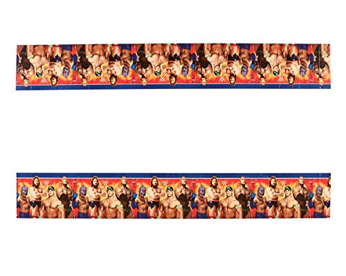 Grand Slammin' WWE Birthday Party Plastic Table Cover Tableware Decoration (1 Piece), Multi Color, 54" x 96"..
