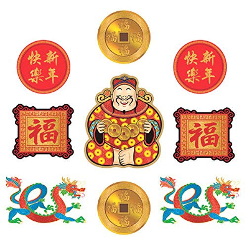 Amscan Chinese New Year Cutouts Party Supplies, Multicolor