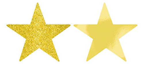 Star Cutouts | Gold | Pack of 5 | Party Decor