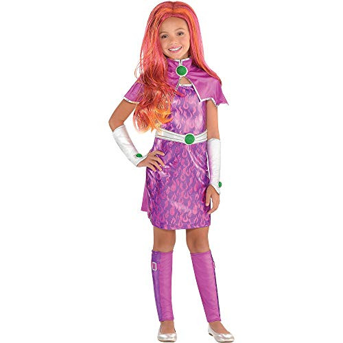 Suit Yourself Starfire Halloween Costume for Girls, DC Super Hero Girls, Medium, Includes Accessories