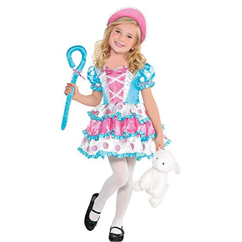Girls Little Bo Peep Costume, Small (4-6)- 3 pcs.