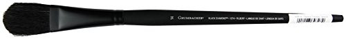 Grumbacher Black Diamond Filbert Oil and Acrylic Brush, Hog Bristle, Size 14 (1274T.14)