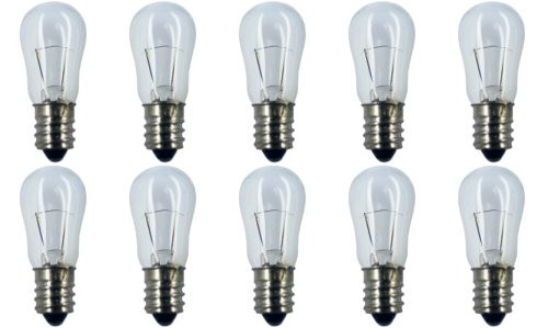 CEC Industries #6S6 6V Bulbs, 6 V, 6 W, E12 Base, S-6 shape (Box of 10)