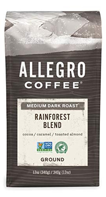 Allegro Coffee Rainforest Blend Ground Coffee, 12 oz Allegro Coffee Rainforest Blend Ground Coffee, 12 oz