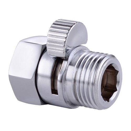 KES K1140B BRASS Shower Head Shut-Off Valve G 1/2, Polished Chrome