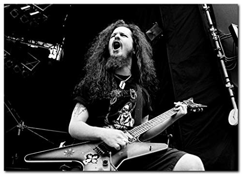 Wall decor Dimebag Darrell Abbott Poster 13x19 Inches | Black and White | Ready to Frame for Office, Living Room, Pantera