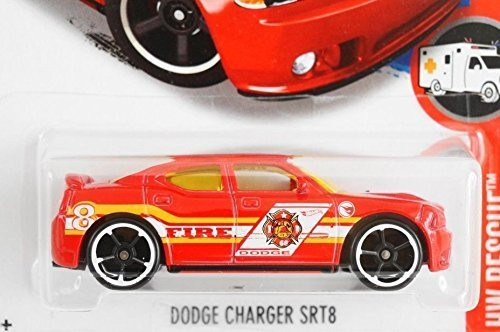 Mattel 2016 Hot Wheels Regular Treasure Hunt Hw Rescue Series 5/10 - Dodge Charger SRT7 Mattel 2016 Hot Wheels Regular Treasure Hunt Hw Rescue Series 5/10 - Dodge Charger SRT7