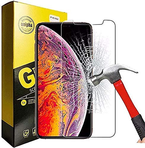 Unipha Tempered Glass Screen Protector for iPhone 11 & iPhone XR, Apple, Clear, 3-Pack