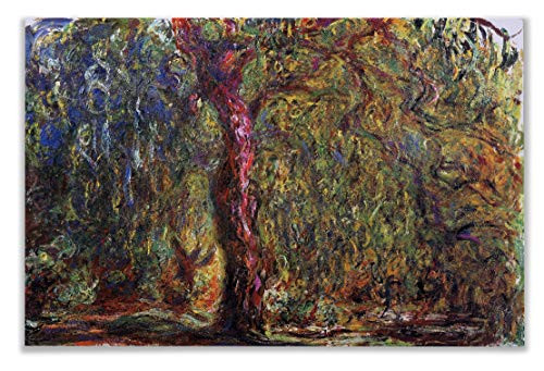 Monet Wall Art Collection Canvas Weeping Willow 4, 1918 by Claude Monet Prints Wrapped Gallery Wall Art | Stretched and Framed Ready to Hang 24X32 Monet Wall Art Collection Canvas Weeping Willow 4, 1918 by Claude Monet Prints Wrapped Gallery Wall Art | Stretched and Framed Ready to Hang 24X32